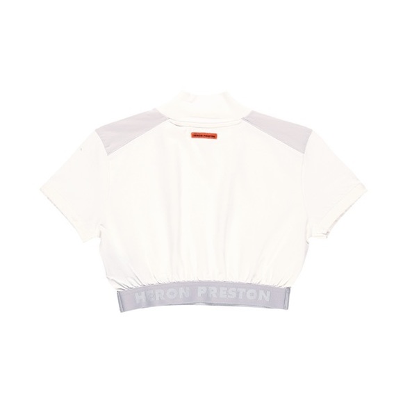 SSENSE Heron Preston White and Grey Style Crop T-Shirt - Picture 7 of 7